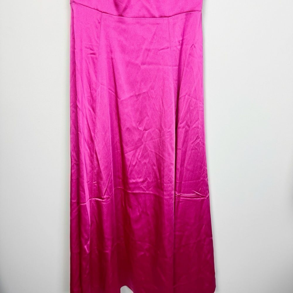 BODEN | NEW Pink Fit & Flare Wild Watermelon Pink Midi Dress Women’s Size 6R - Picture 8 of 14